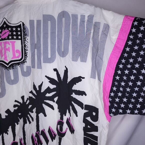 Vintage Oakland Raiders Jacket Womens Large Spirit Stadium Club RARE FIND - Picture 3 of 13